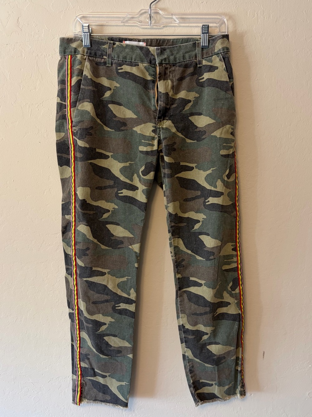 Sundry Camo Rainbow Side Stripe Trousers